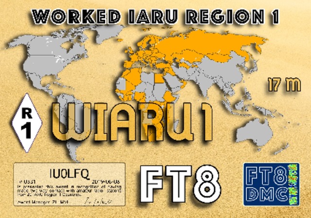 IARU Region 1 17m #0331